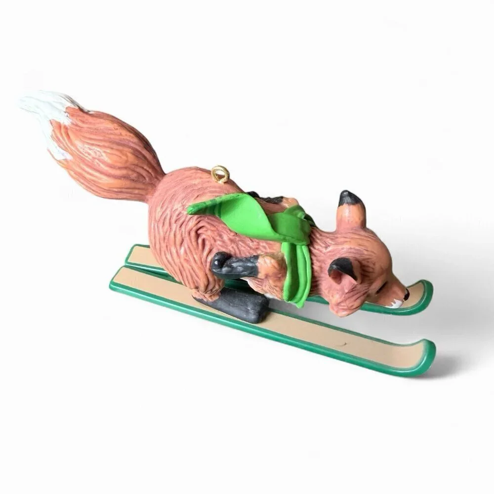 Hallmark 1983 Skiing Fox New In Box Vintage Hallmark Keepsake Ornament